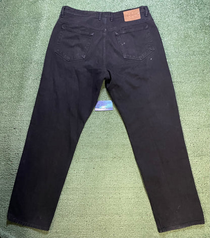 Vintage Calvin Klein black distressed jeans