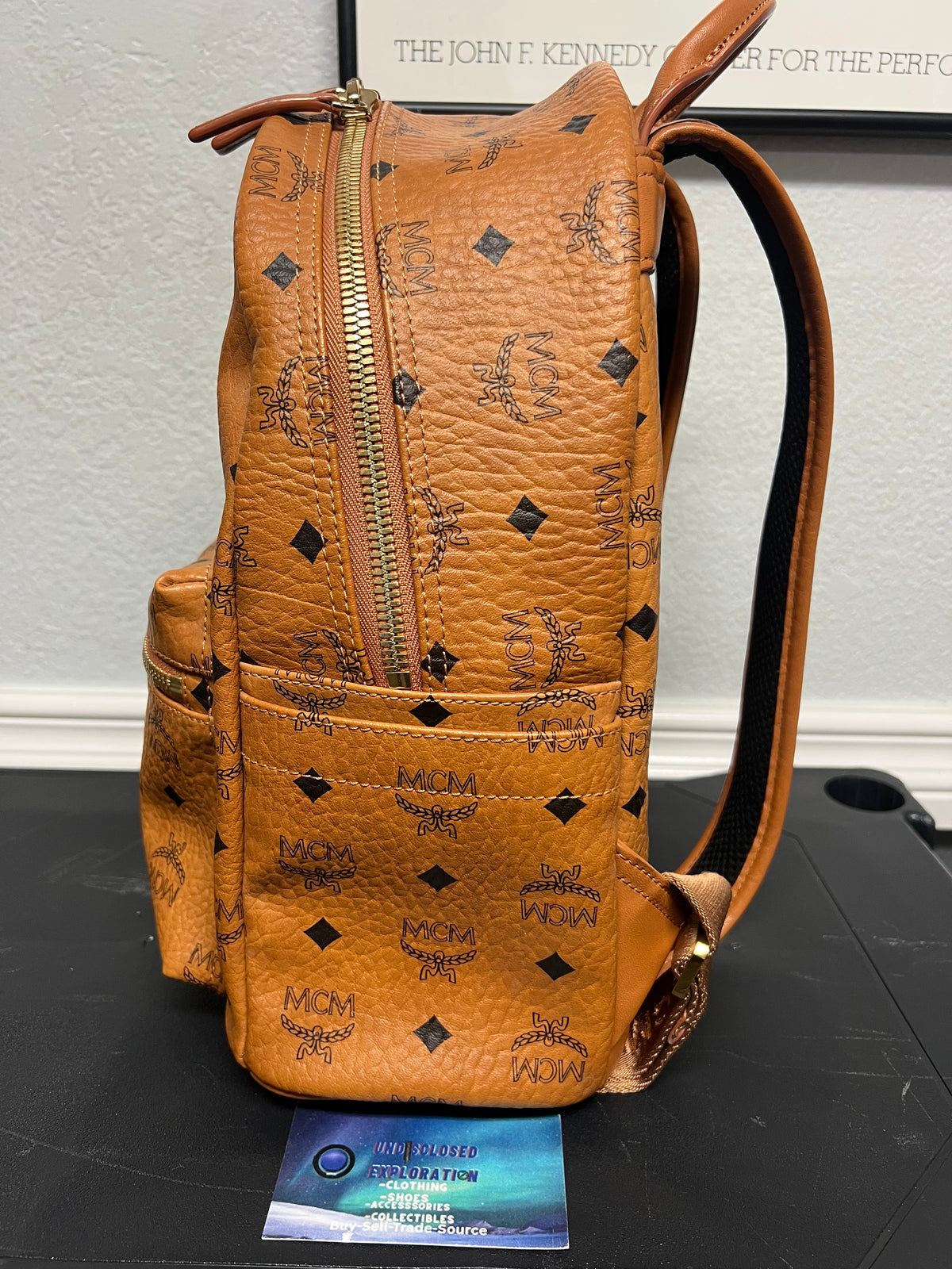 MCM Stark backpack cognac Visetos monogram
