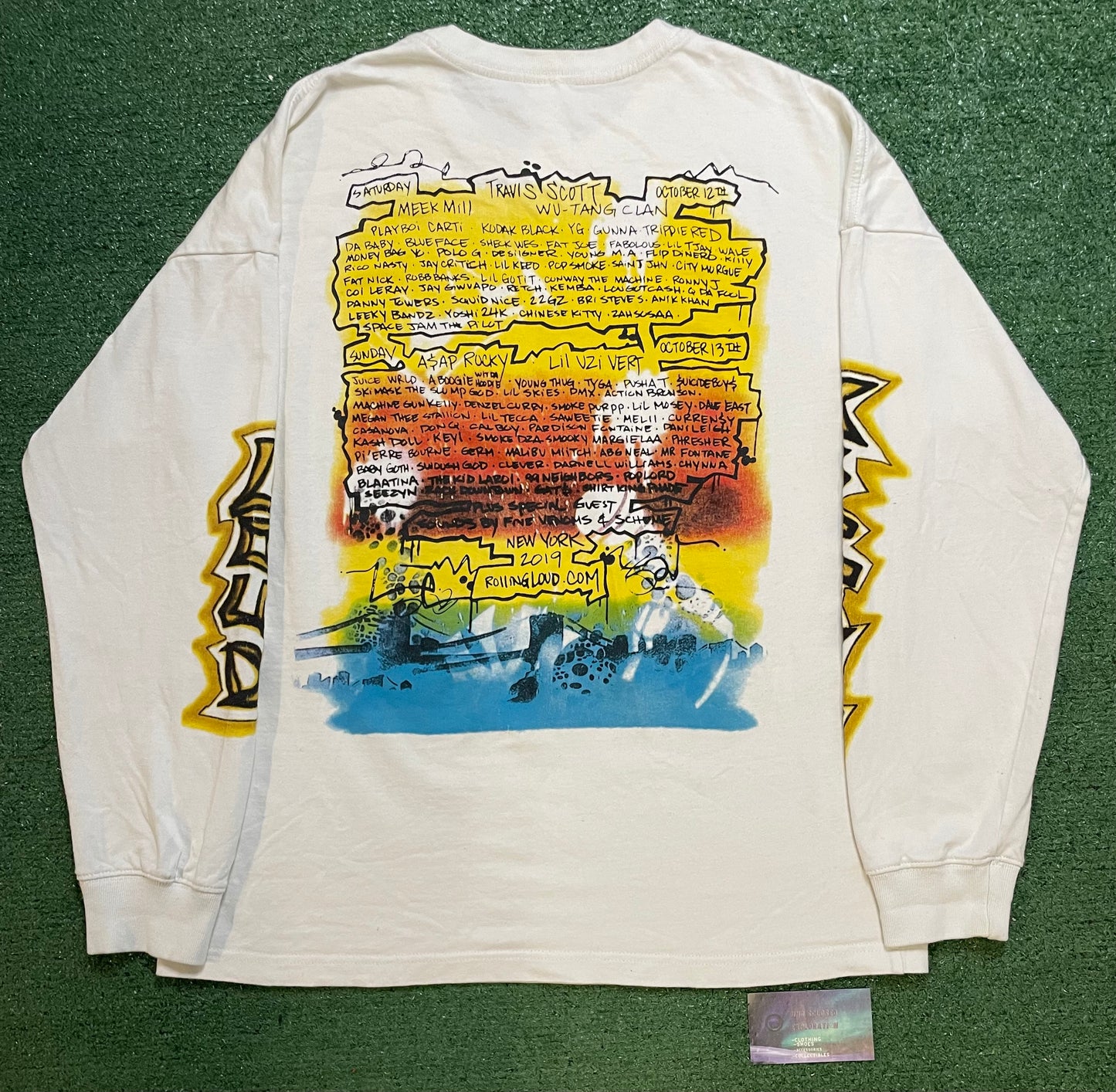 Rolling Loud 2019 NYC Airbrush longsleeve tee