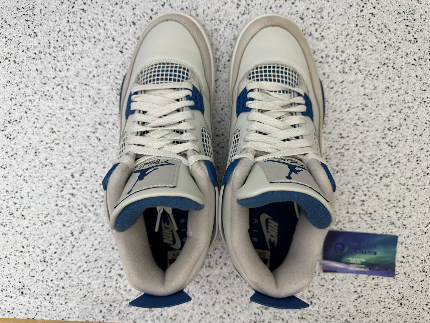 Jordan 4 Military Blue 9 Men/10.5 Women “Preowned”