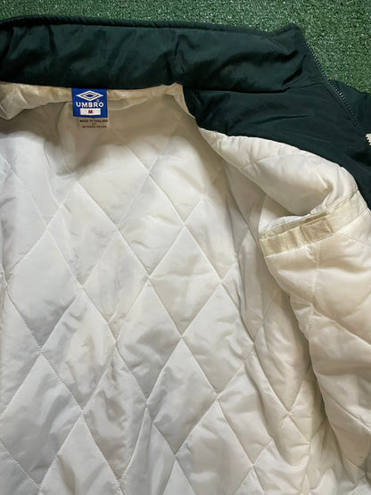 Vintage 1990s Umbro white and green jacket