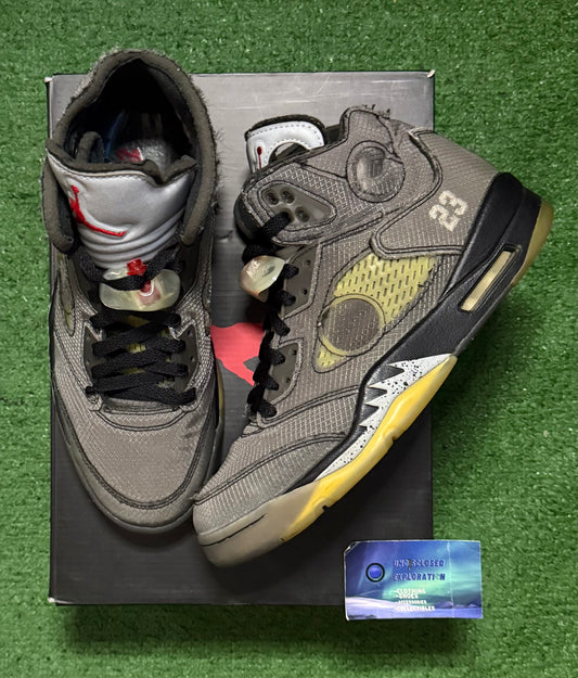 Jordan 5 Off White Muslin 10 Men/11.5 Women “Prweowned”