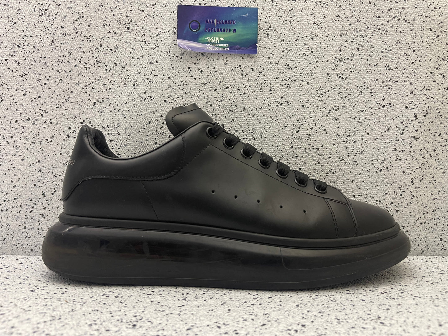 Alexander McQueen Oversized Sneaker Clear Sole Black 45 EU/12 Men “Preowned”