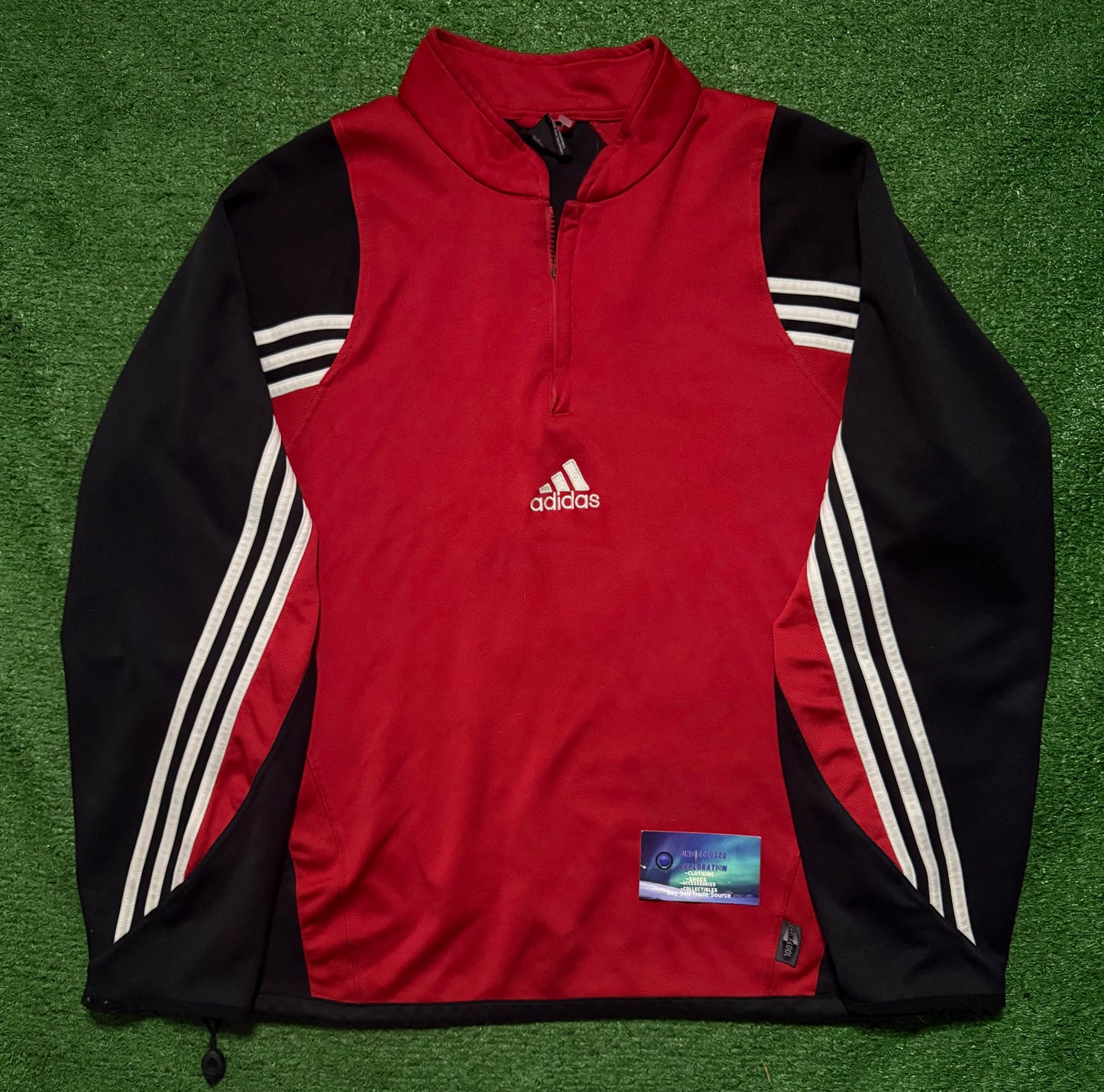 Vintage Adidas Center Logo Quarter Zip