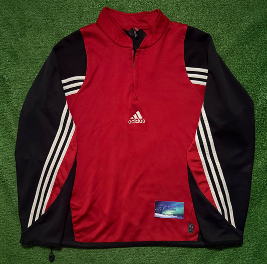 Vintage Adidas Center Logo Quarter Zip
