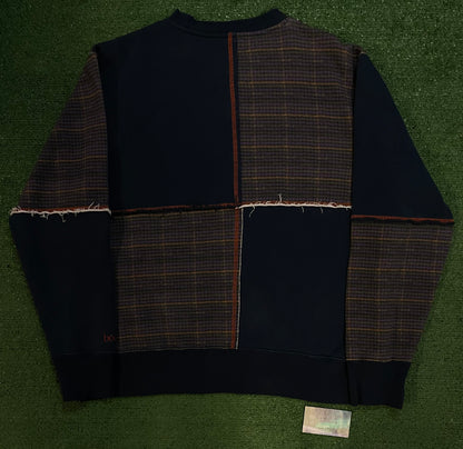 Bodega patchwork colorblock crewneck