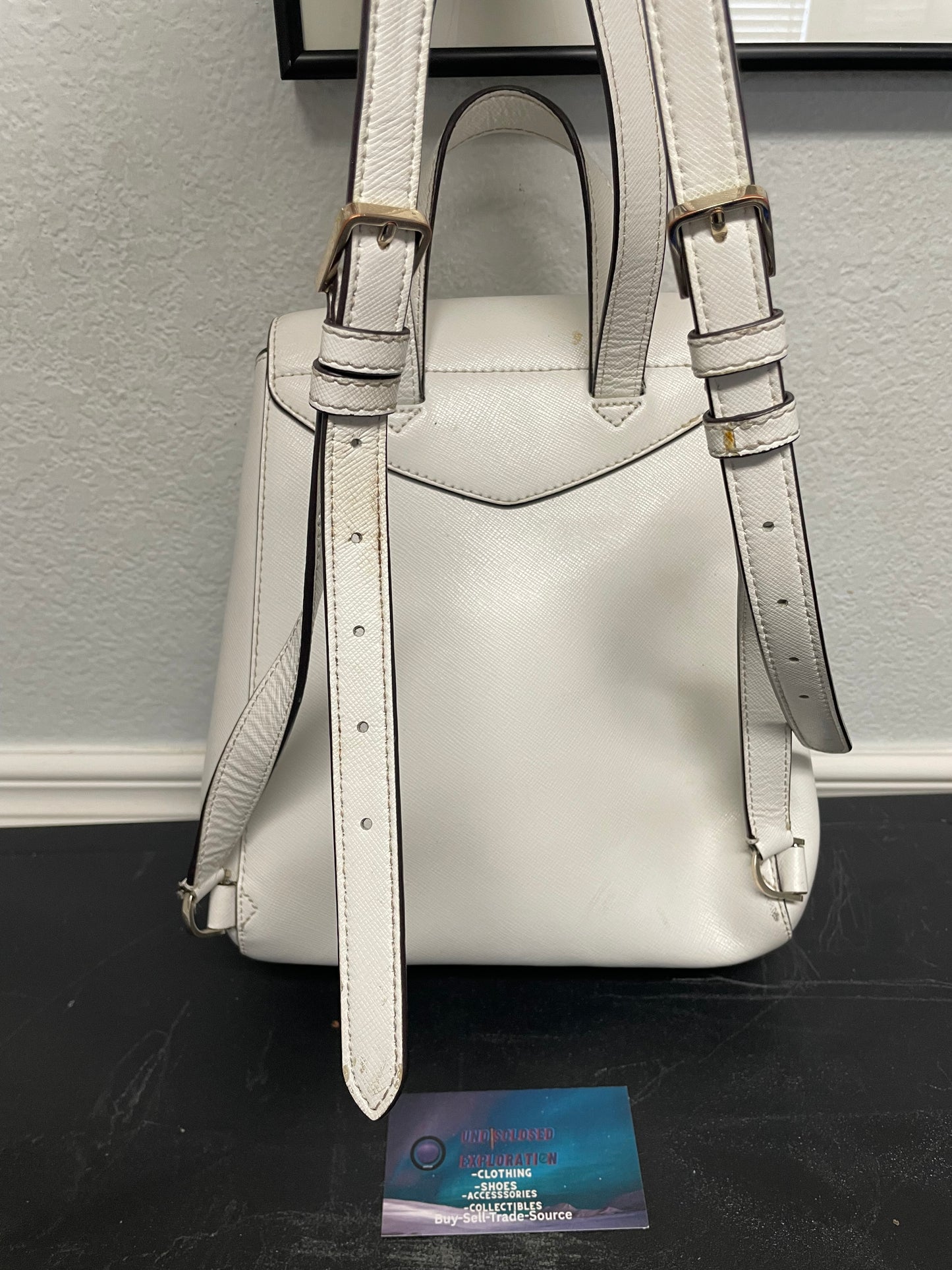Kate Spade Lizzi white backpack