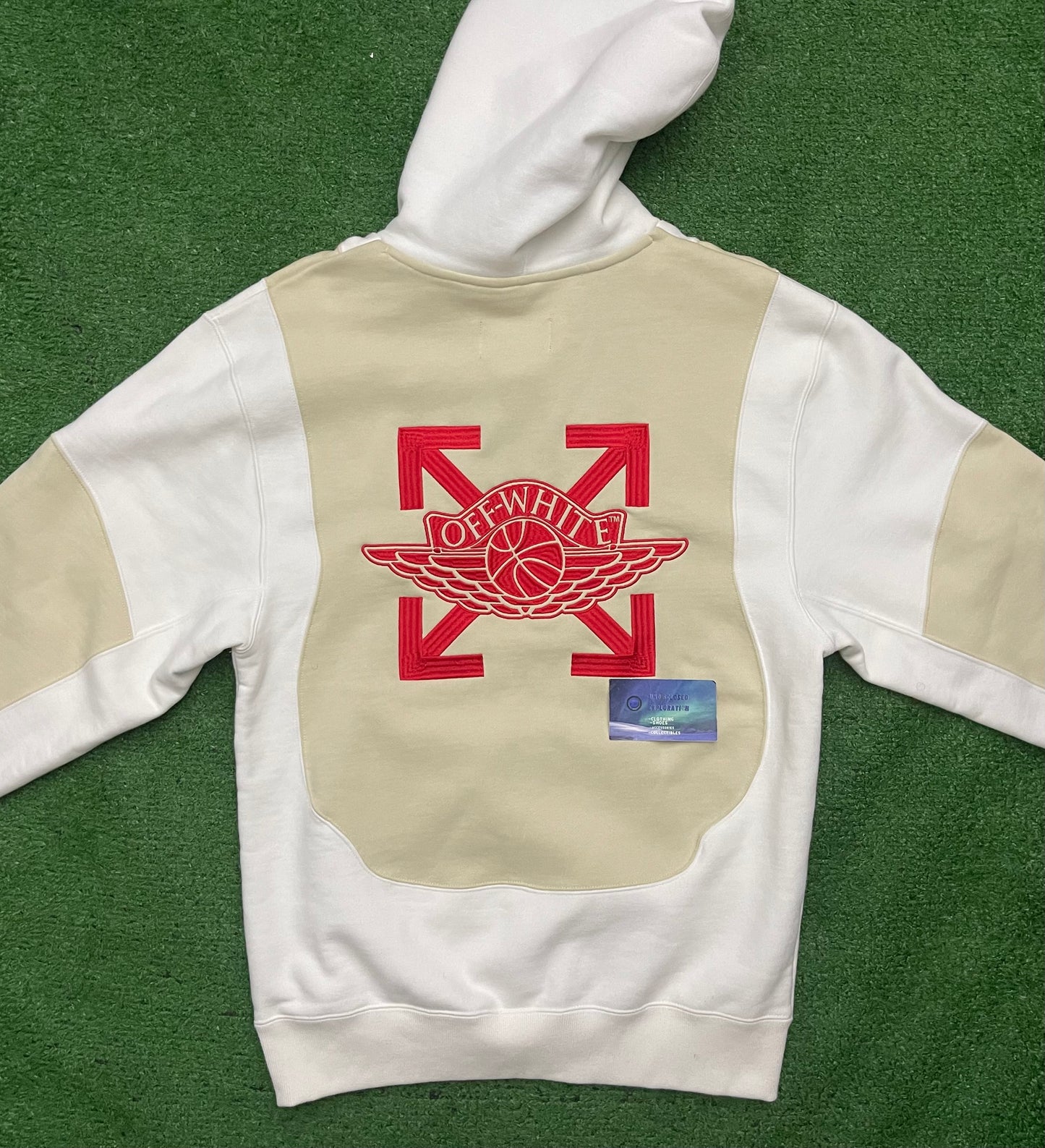 Jordan X Off-White Hoodie White Small