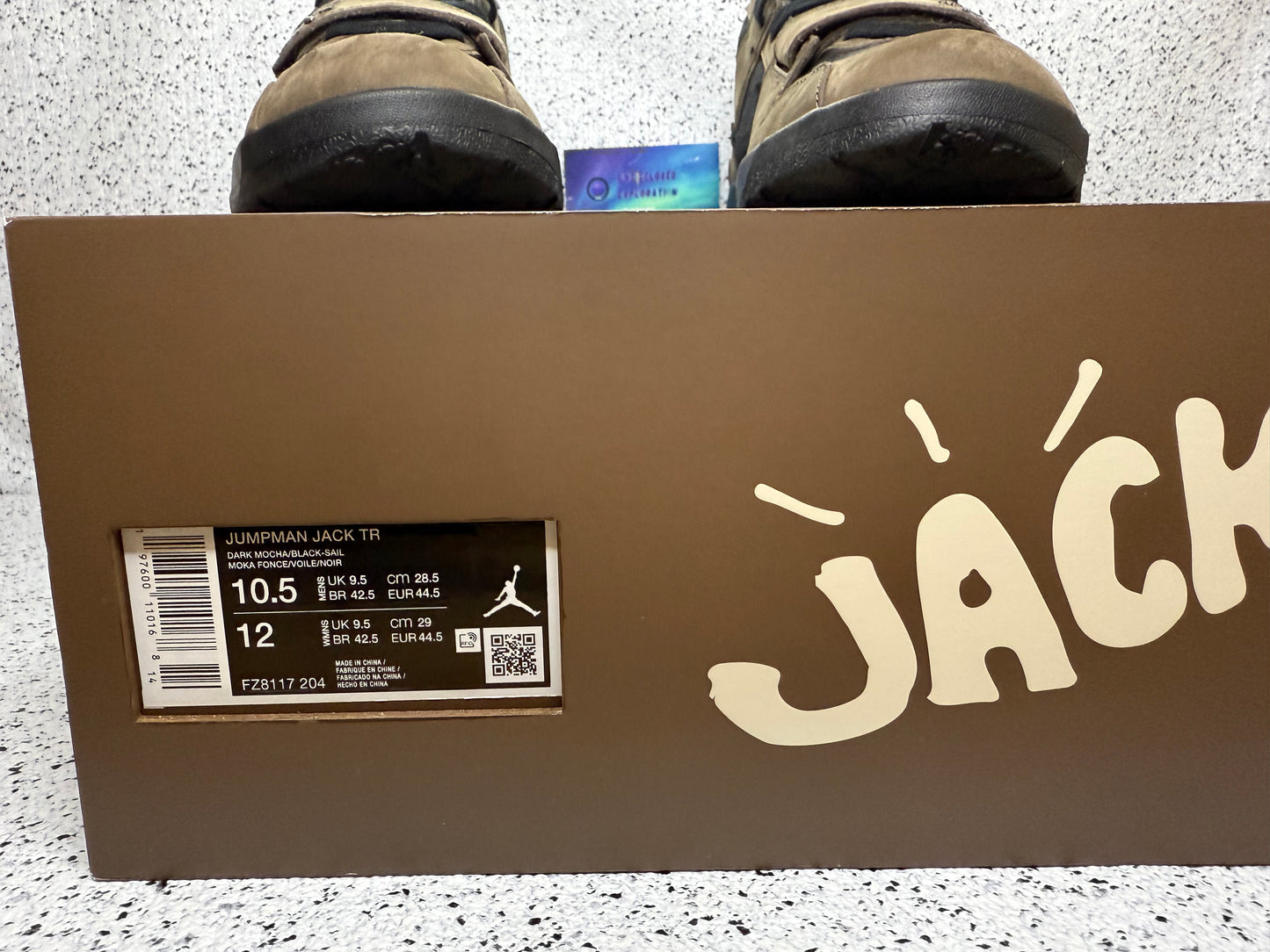 Jordan Jumpman Jack Mocha 10.5 Men/12 Women “Preowned”