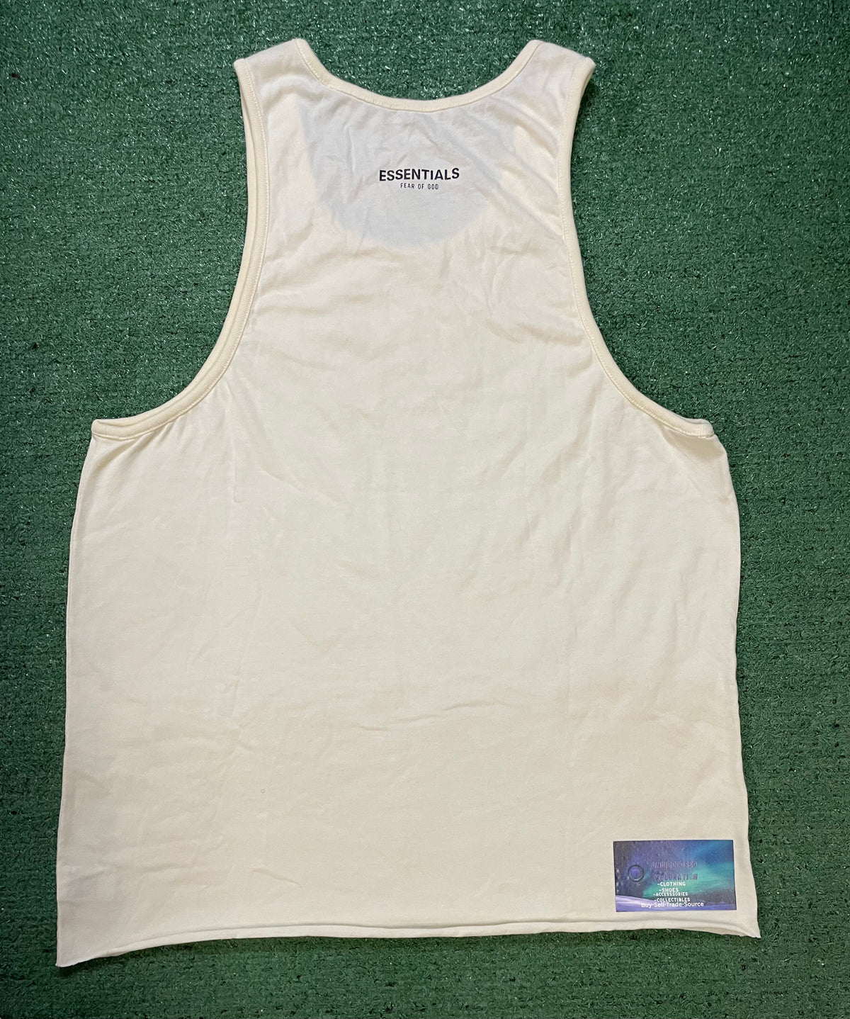 Fear of God Essentials cream tank top