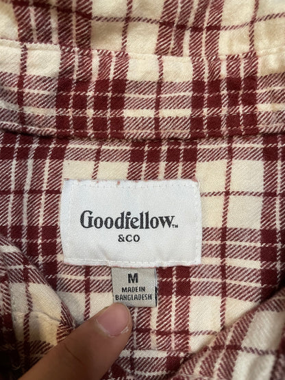 Goodfellow red and cream flannel