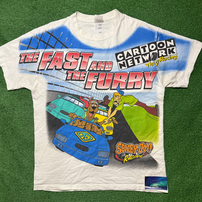 Vintage Scooby Doo Cartoon Network NASCAR Shirt