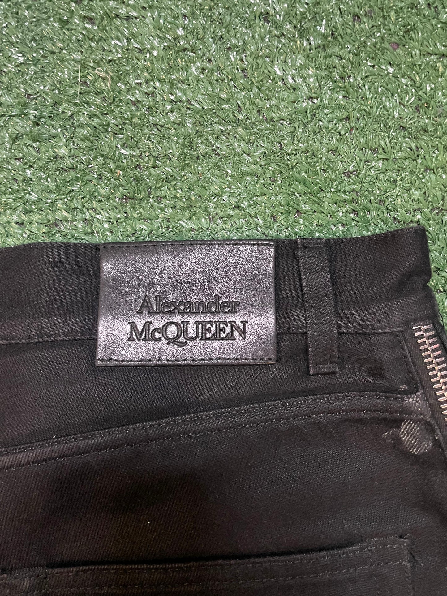 Alexander McQueen Zip Detail Jeans