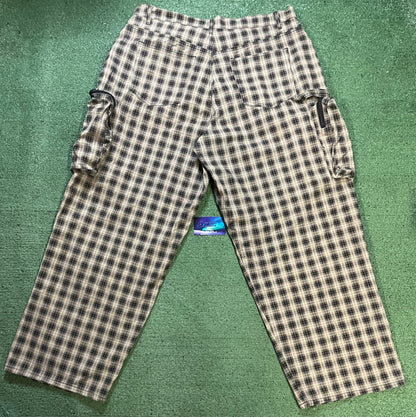 GV Gallery plaid baggy cargo pants