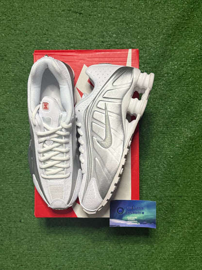 Nike Shox R4 White Bright Crimson