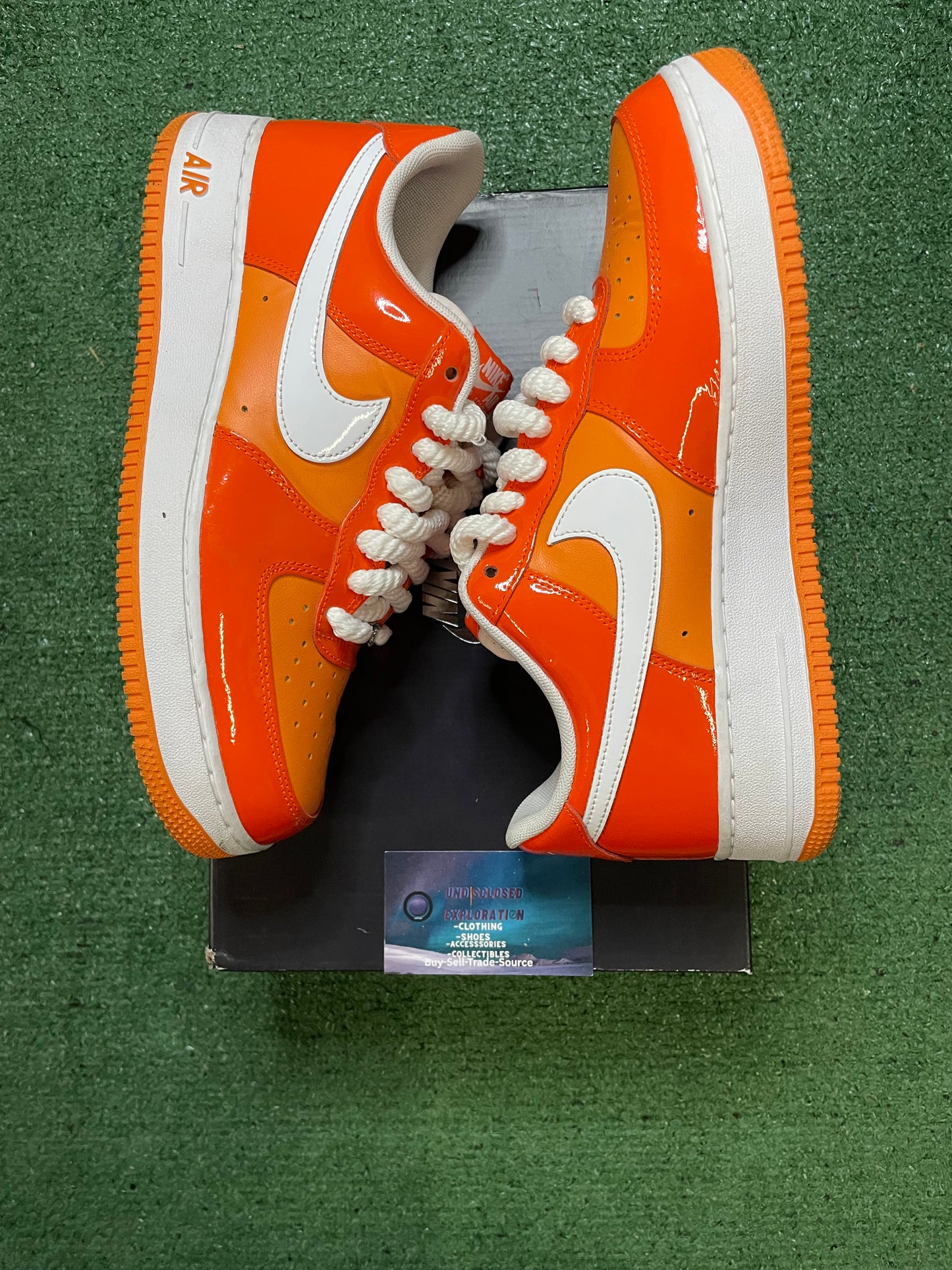 Nike Air Force 1 low orange white size 9.5men/11women
