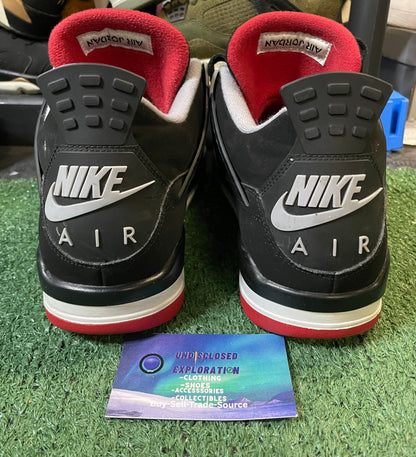 Air Jordan 4 bred 2019 size 10.5men/12women