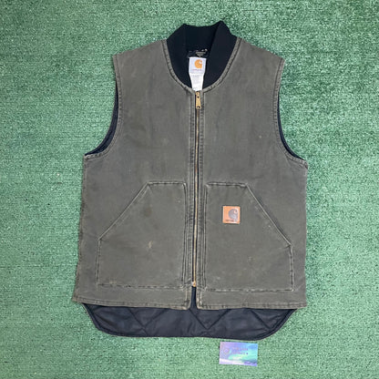 Vintage Carhartt moss green vest V02MOS