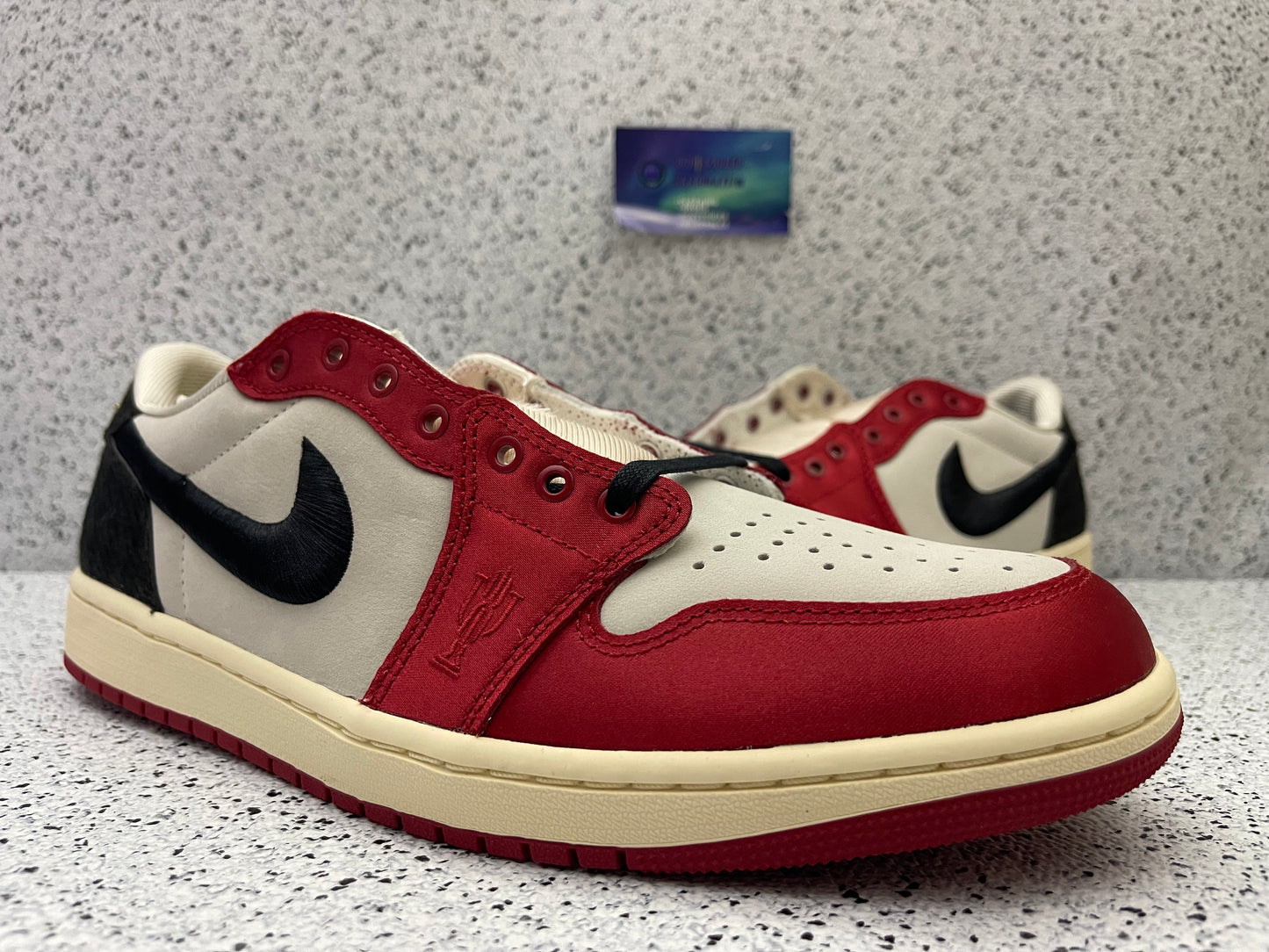 Jordan 1 Low Trophy Room Rookie Card Away
