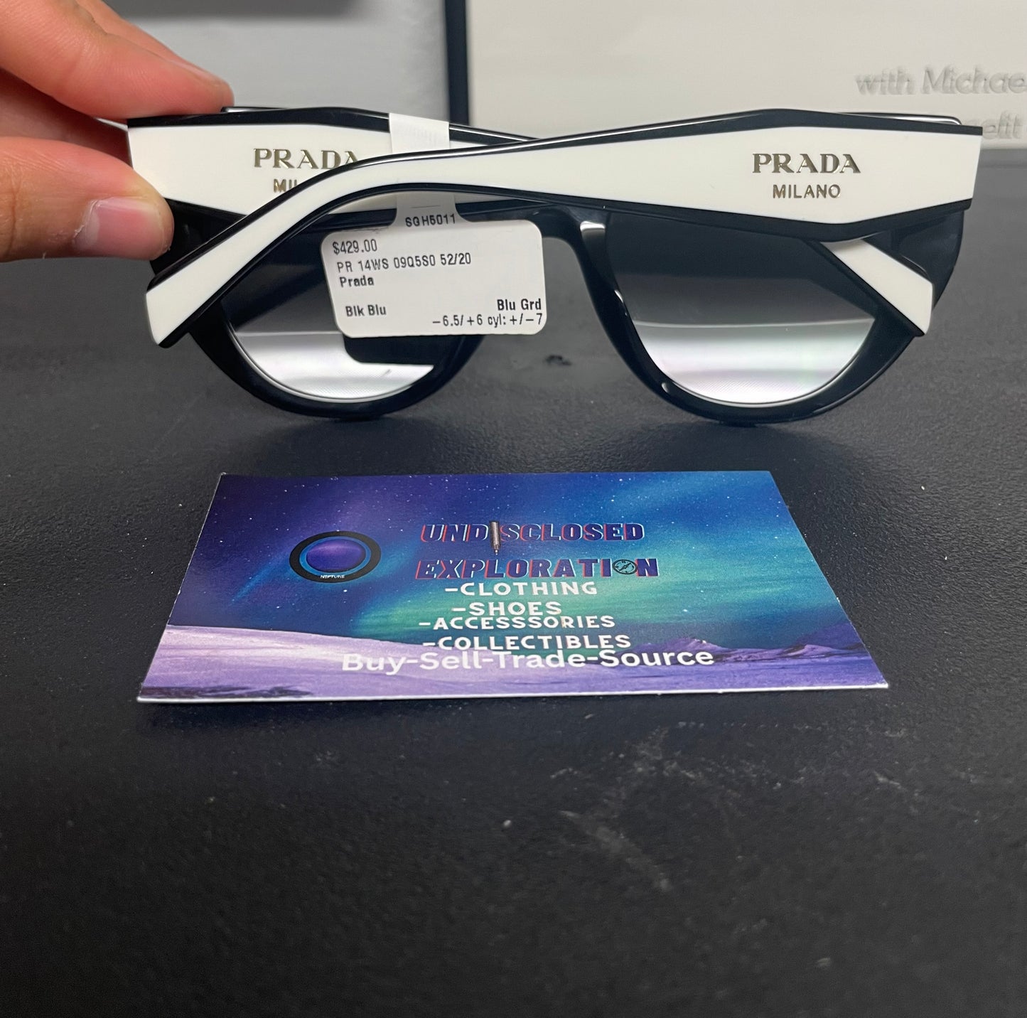 Prada black & white PR14WS Sunglasses