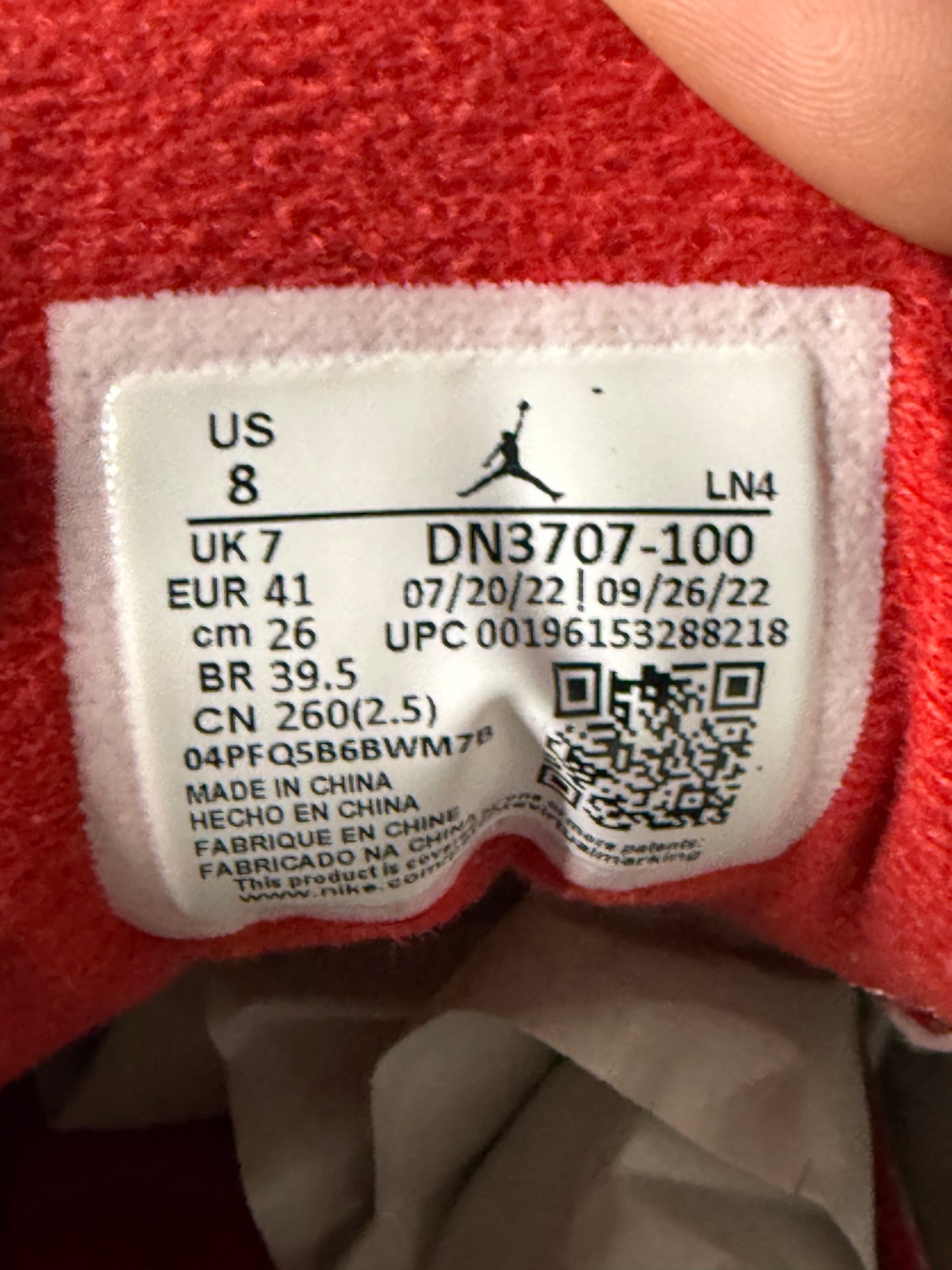 Jordan 3 White Cement Reimagined 8 Men/9.5 Women “Preowned”