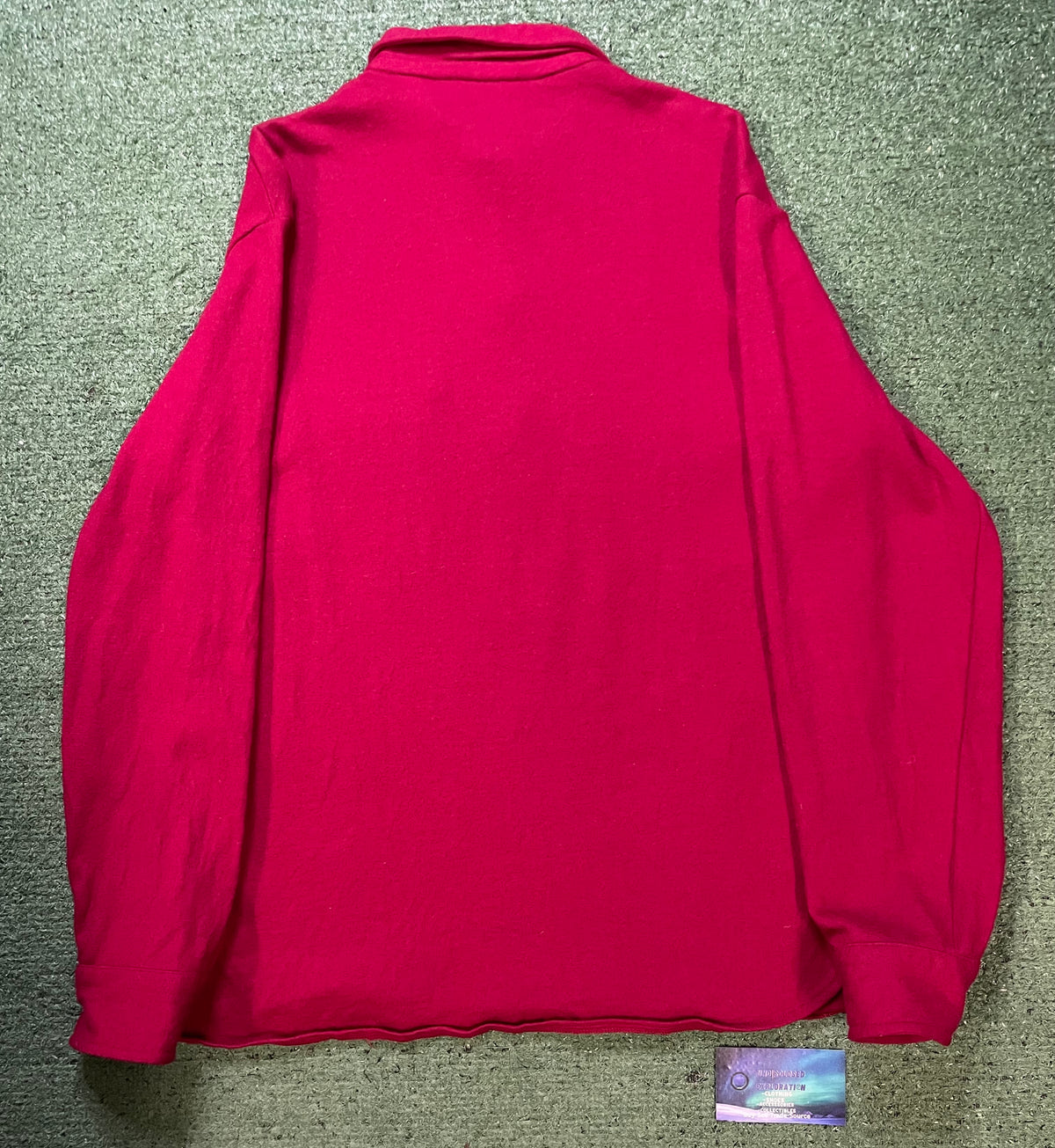 Vintage 1960s Pendleton wool red quarter zip
