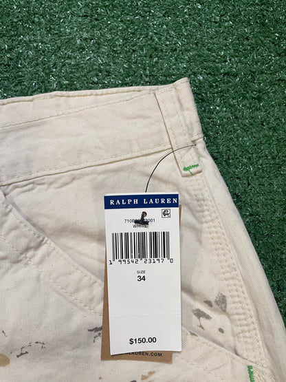 Polo Ralph Lauren paint splatter carpenter shorts