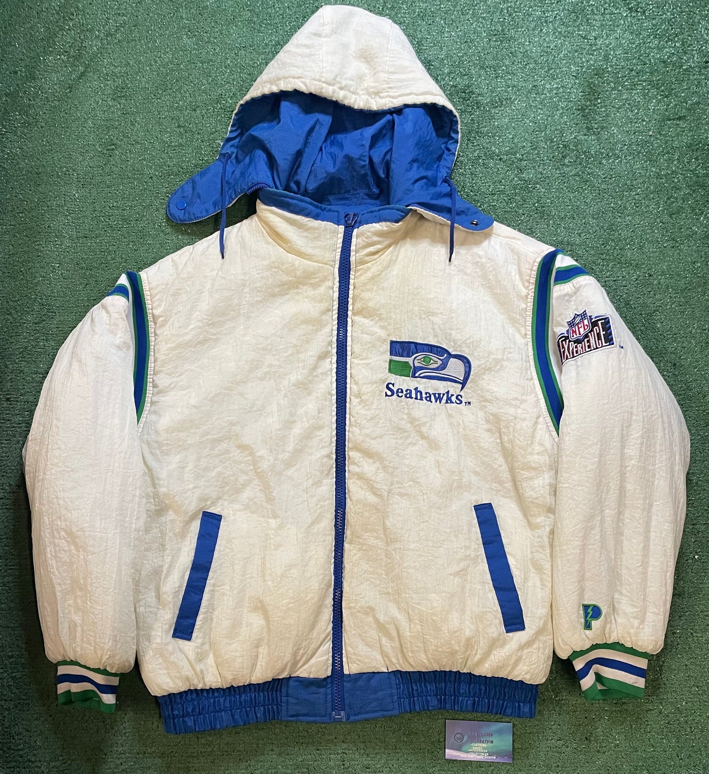 Vintage 1990s Seattle Seahawks reversible pro player Jacket