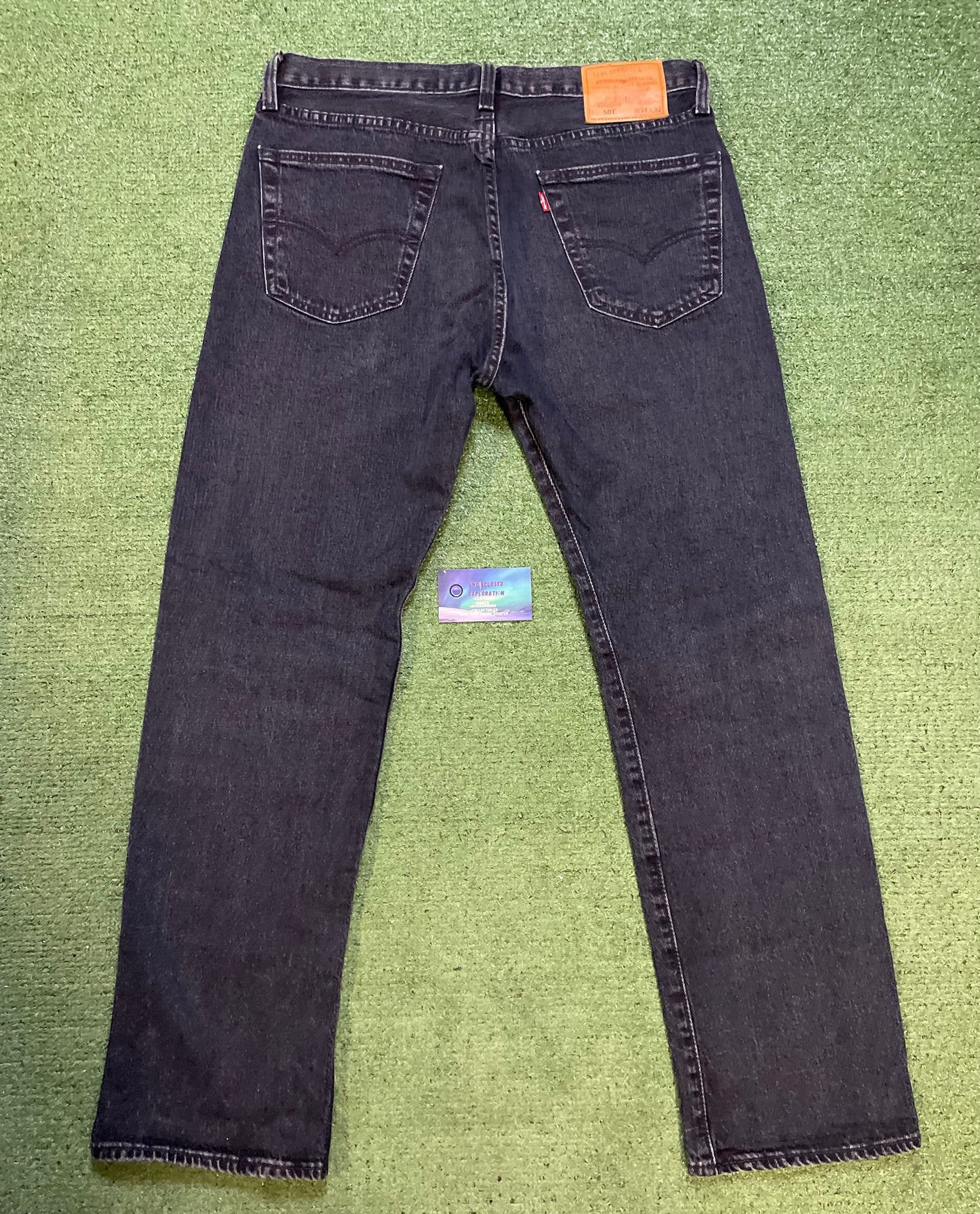 Levi 501 dark wash denim jeans