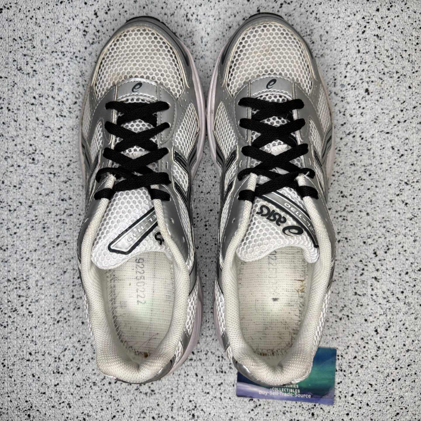 ASICS Gel-1130 White Pure Silver 9.5 Men/11 Women “Preowned”