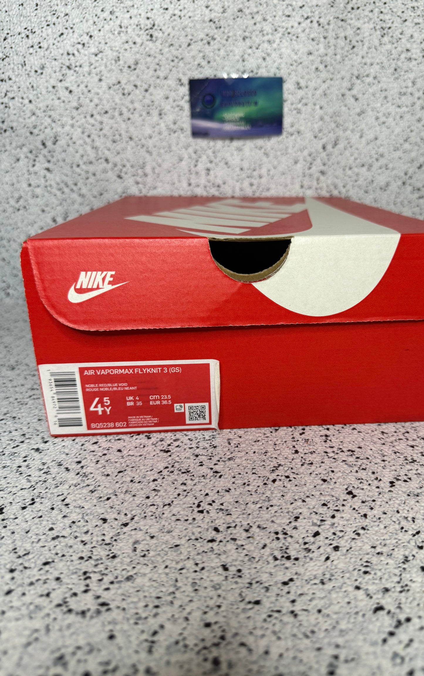 Nike Vapormax Flyknit Noble Red 4.5 Youth/6 Women