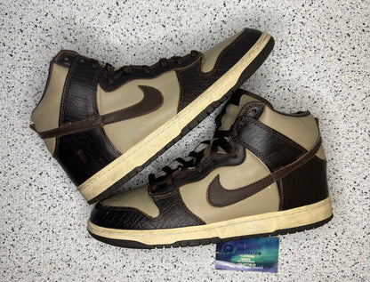 Nike Dunk High Khaki Baroque 12 Men/13.5 Women “Preowned”