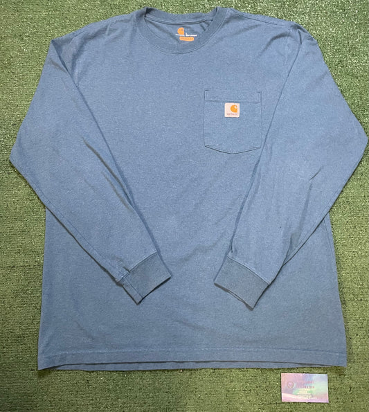 Carhartt light blue longsleeve tee