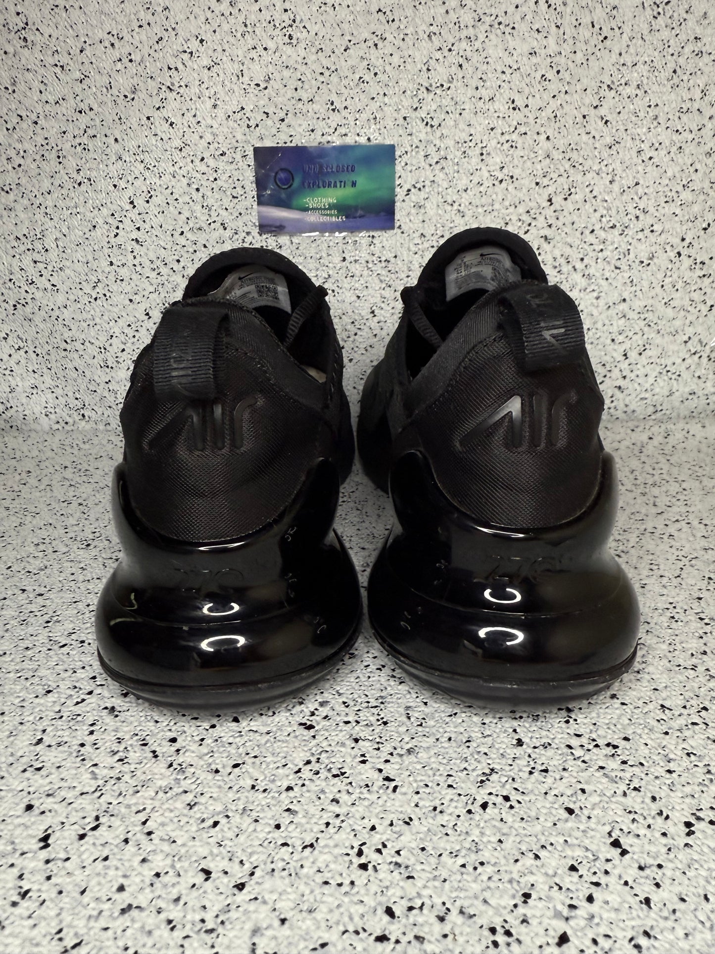 Nike Air Max 270 Triple Black 9 Men/10.5 Women “Preowned”