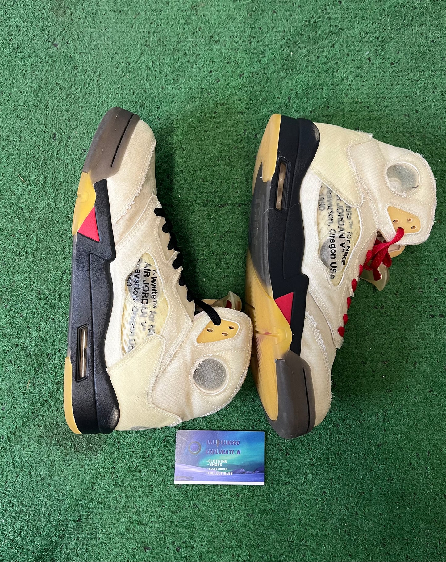 Jordan 5 OFF-White sail size 9.5men/11women