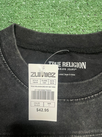 True Religion world tour grey tee