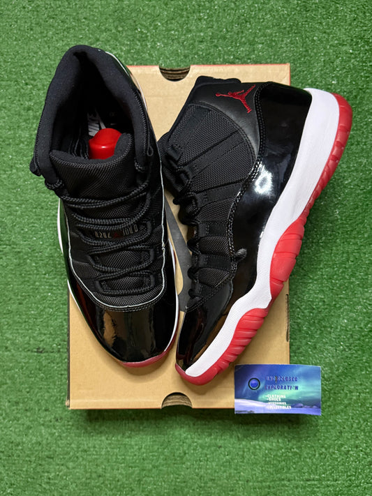 Jordan 11 Bred 10.5 Men/12 Women “Preowned”
