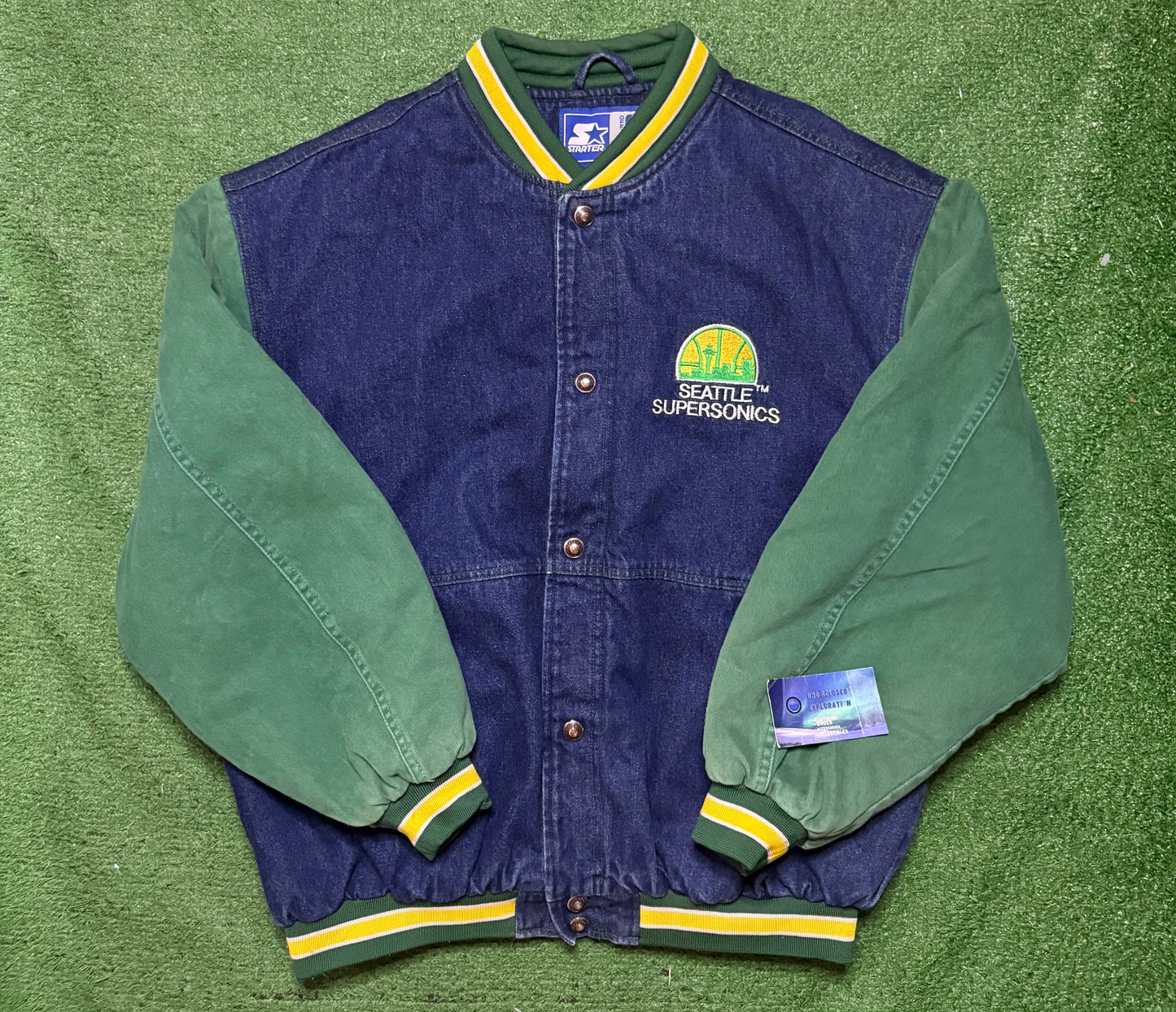 Vintage Seattle SuperSonics Denim Starter Jacket