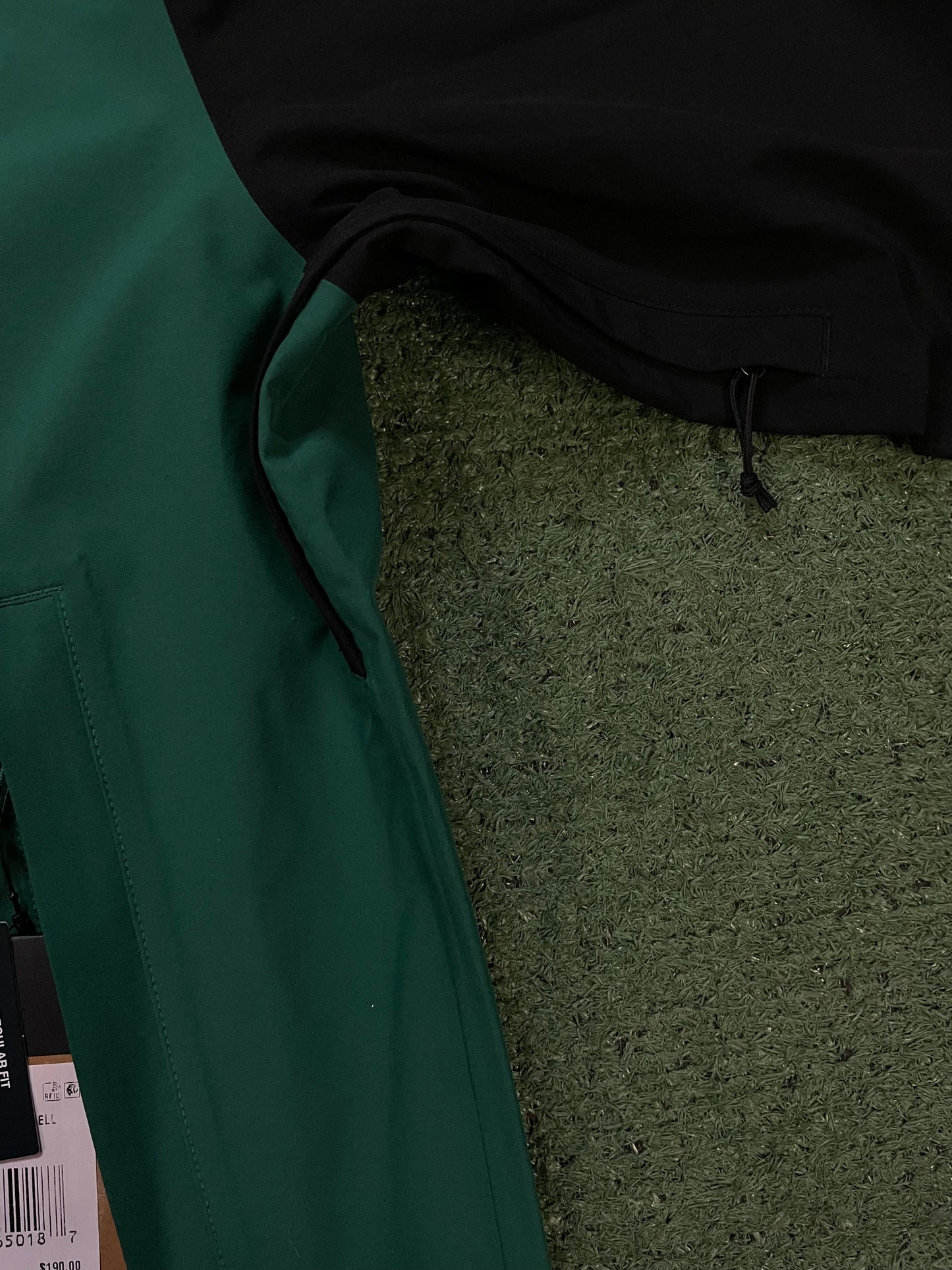 The North Face Active Stretch Rain Shell nori green jacket