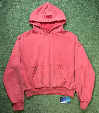 Timeless Forever red washed hoodie