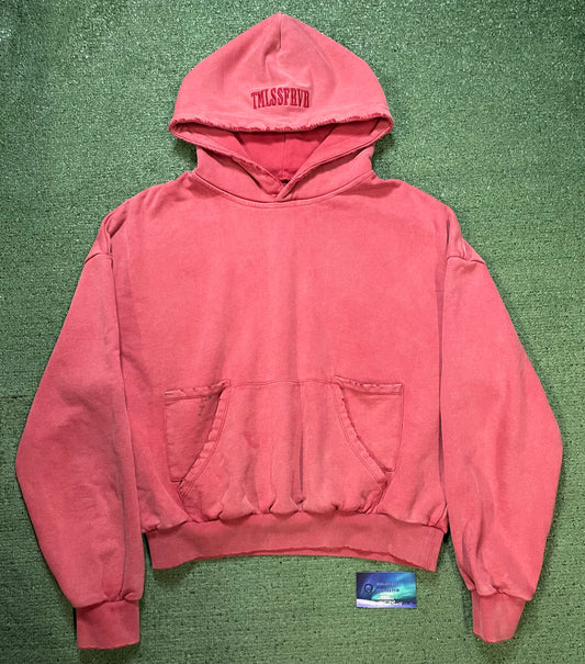 Timeless Forever red washed hoodie