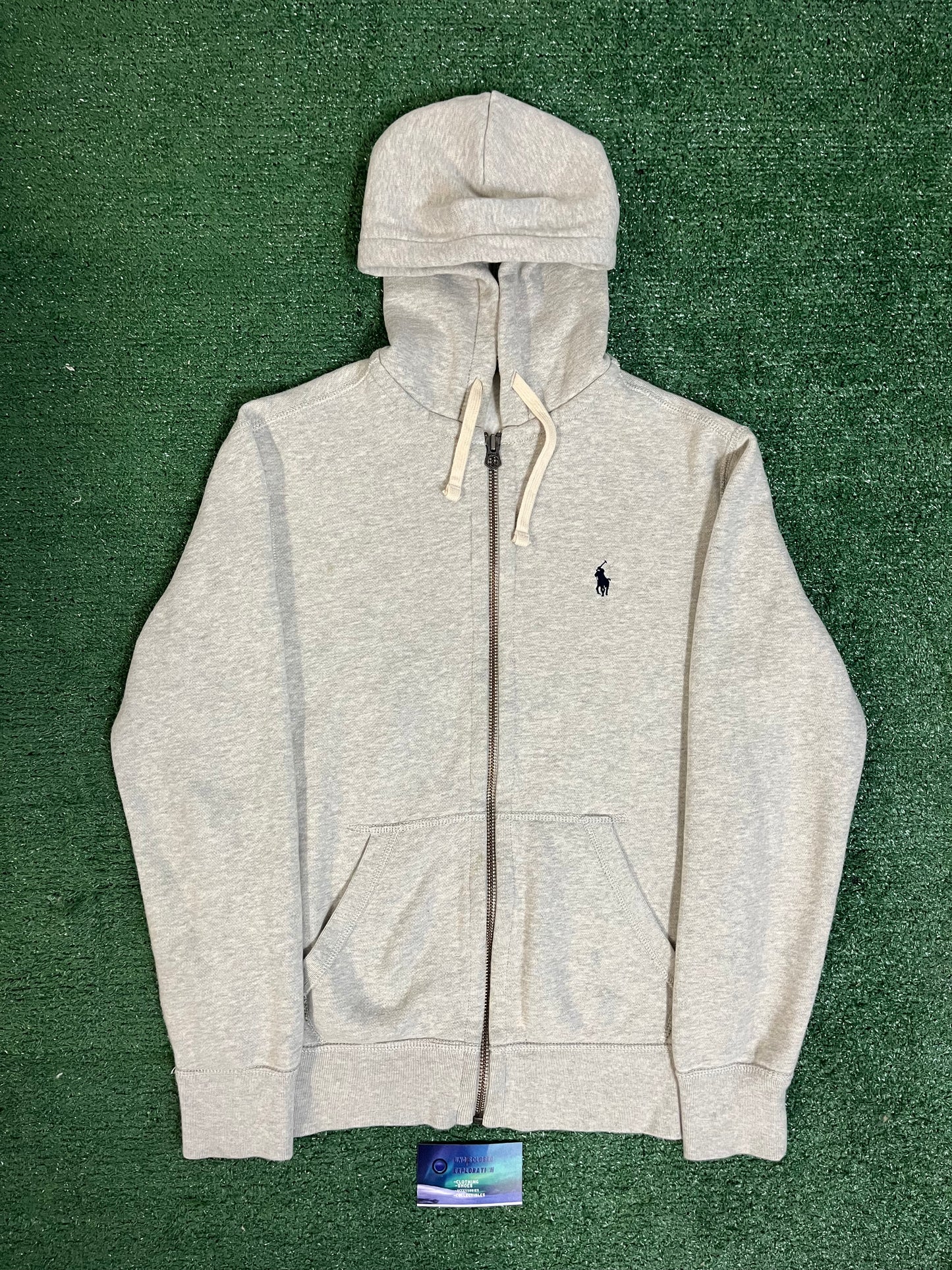 Polo Ralph Lauren grey zip up hoodie