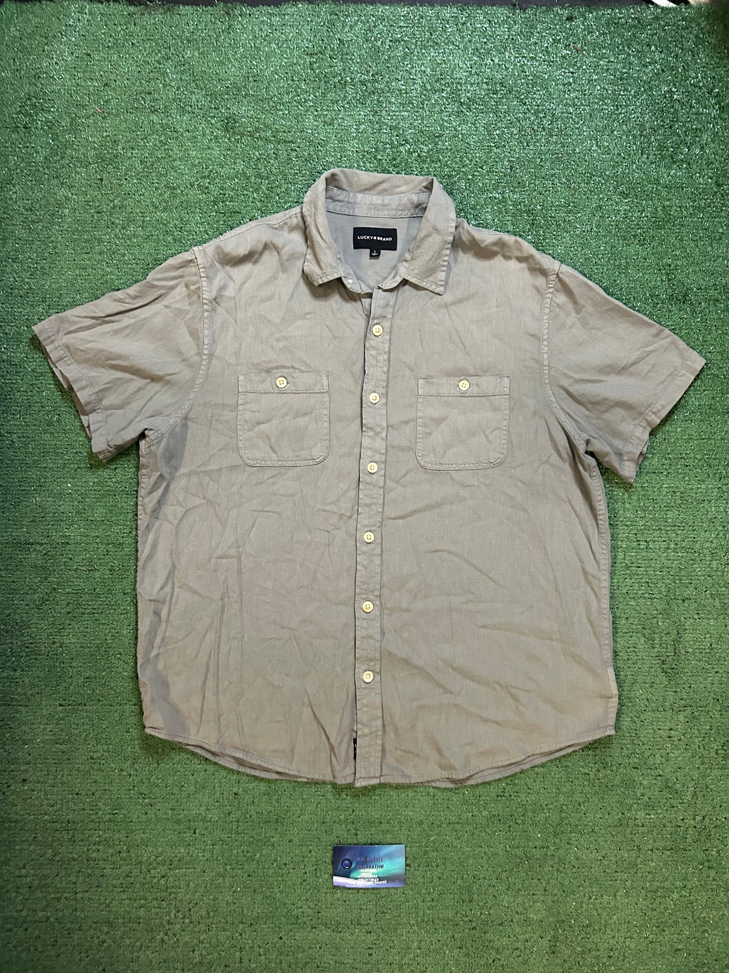 Lucky brand grey button up