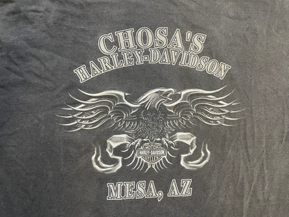 Vintage 2000s Harley Davidson grey wings tee