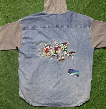 Vintage Looney Tunes Hockey Hoodie