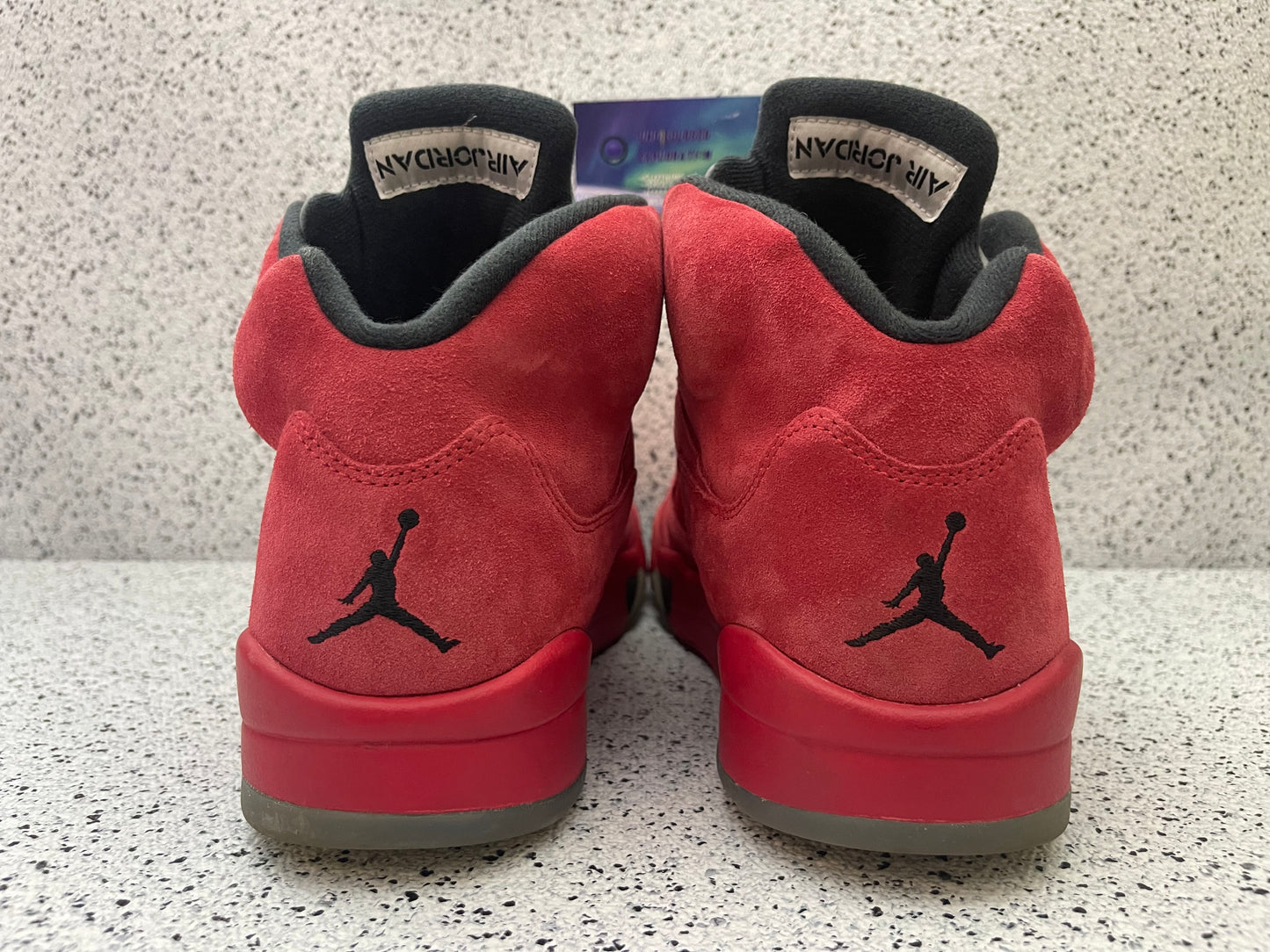 Jordan 5 Red Suede 10 Men/11.5 Women “Preowned”