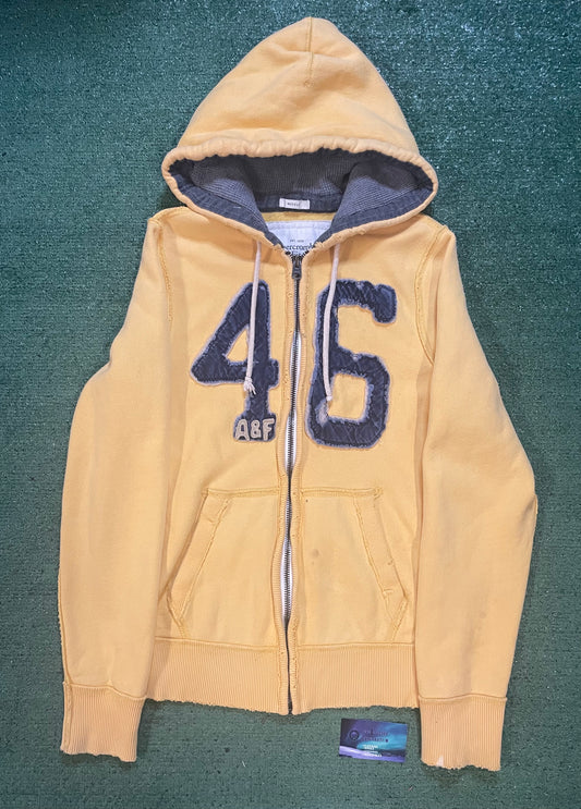 Vintage Abercrombie & Fitch yellow hoodie