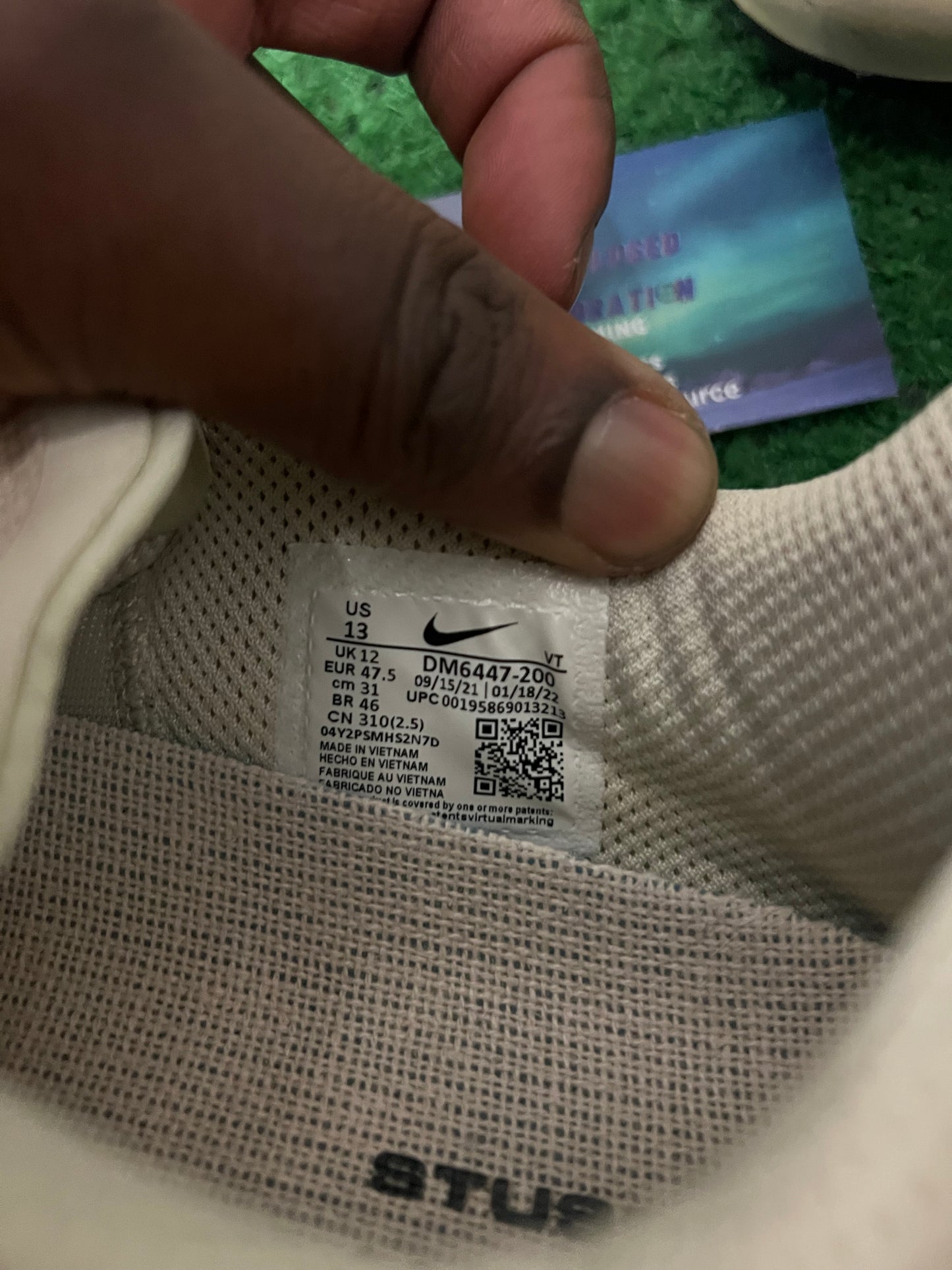 Nike X Stussy air max 2013 size 13men/14.5women