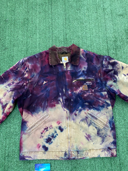 Vintage tie dye Carhartt Detroit Jacket