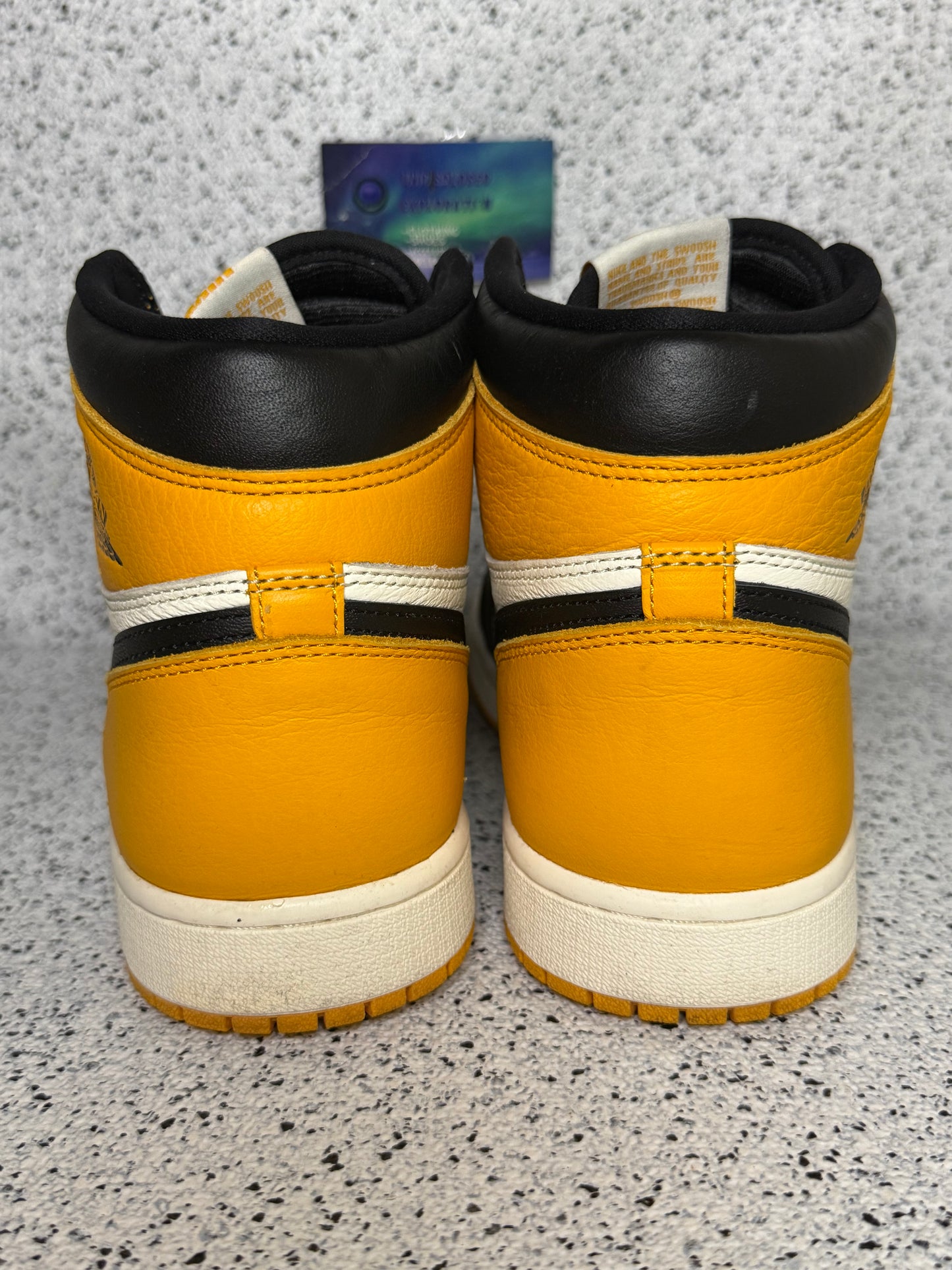 Jordan 1 Yellow Toe Taxi 10 Men/11.5 Women “Preowned”